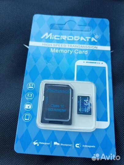 Карта памяти MicroSD 64gb