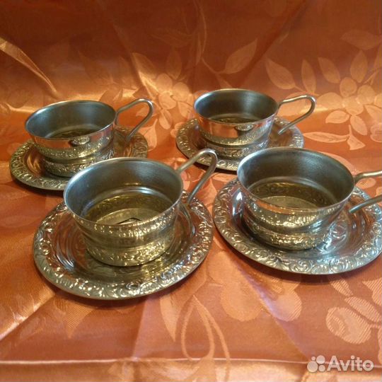 Подстаканники кофейные мельхиор