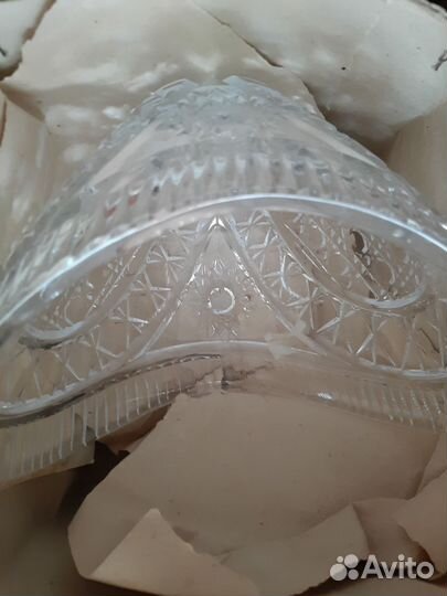 Ваза хрустальная СССР новая в упаковке