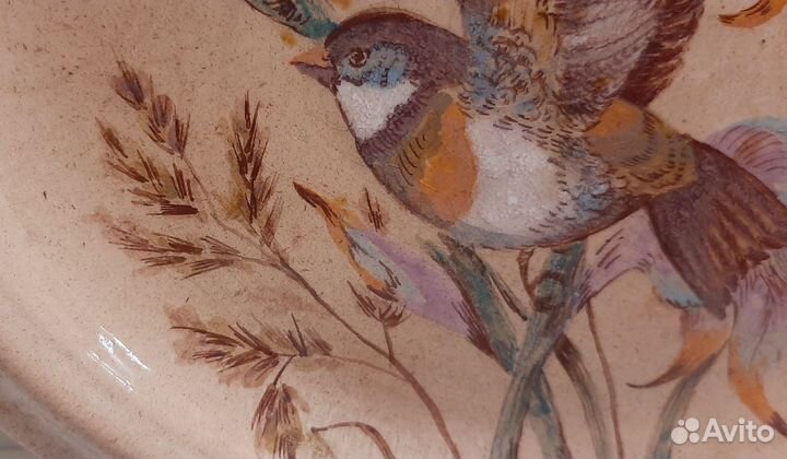 Тарелка керамическая, ручная роспись