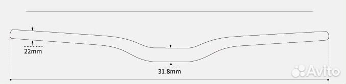 Карбоновый велосипедный руль ullicyc CB186. 740