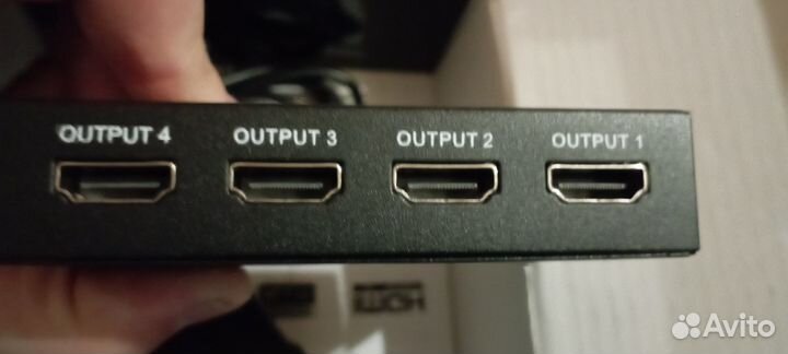 Сплиттер разветвитель hdmi хаб на 4 порта