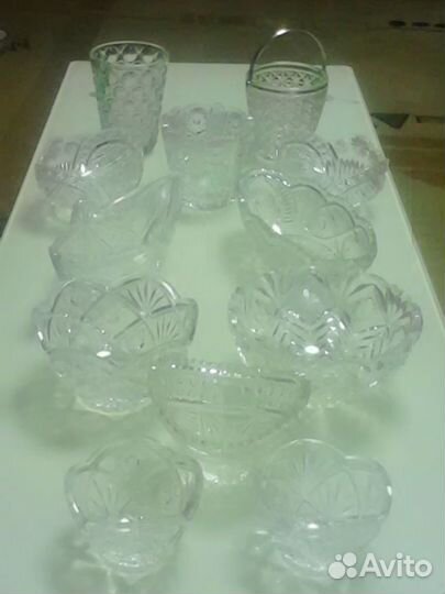 Сапатники из хрусталя средних размеров,ссср