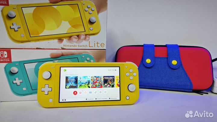 Nintendo switch lite 128gb / игры бесплатно