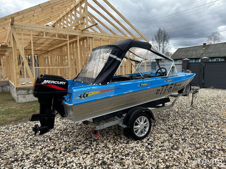 Лодка Казанка 5 М4 с Мотором Merkury+прицеп
