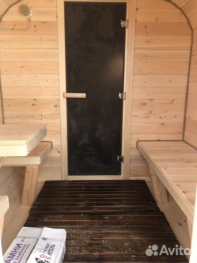 Баня бочка кедровая 4м под ключ