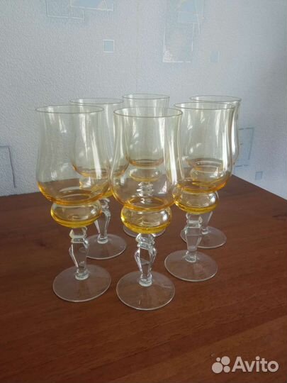 Фужеры цветное стекло СССР