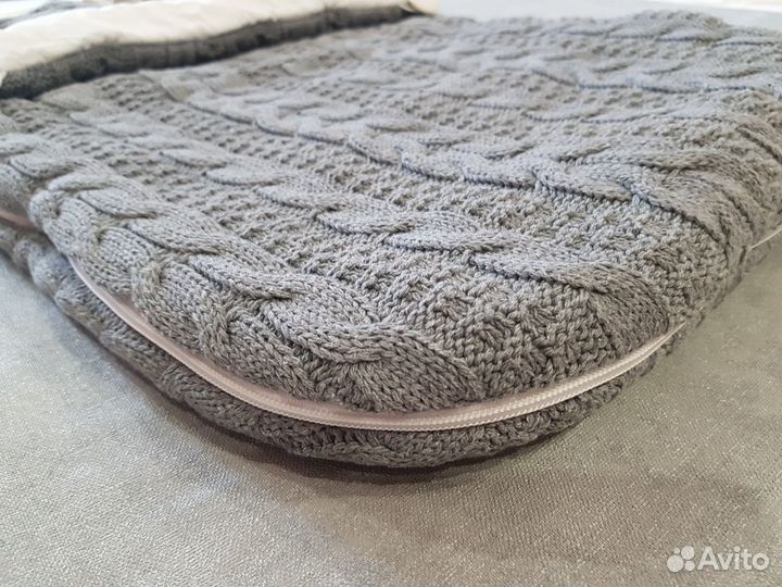 Конверт на выписку демисезон зима вязаный