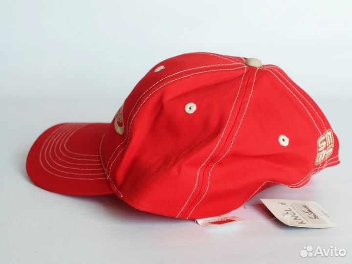 Бейсболка красная, производство Италия