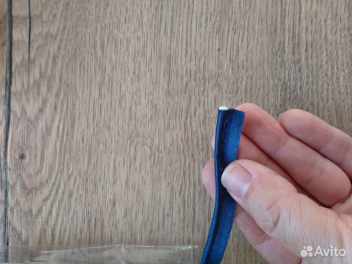 Кант атласный темно синий