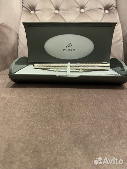 Перьевая ручка паркер с золотым пером 18 к 750