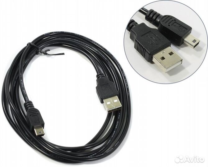 Кабель mini USB, 5P, 1.8м Exegate