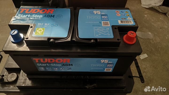 Aккумулятор 95 Аh (850A) tudor Stаrt-Stор аgm
