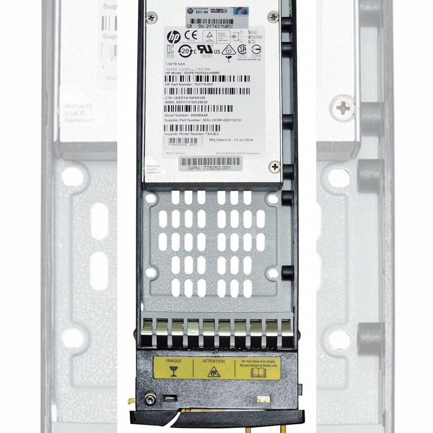 [810771-001] Жесткий Диск Ssd Hp 1.92tb 3par Sas 2.5 810771-001