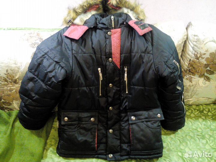 Зимний пуховик 140 см