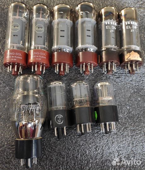 Радиолампы EL34, 5z4pa, 6н9с, 15-79