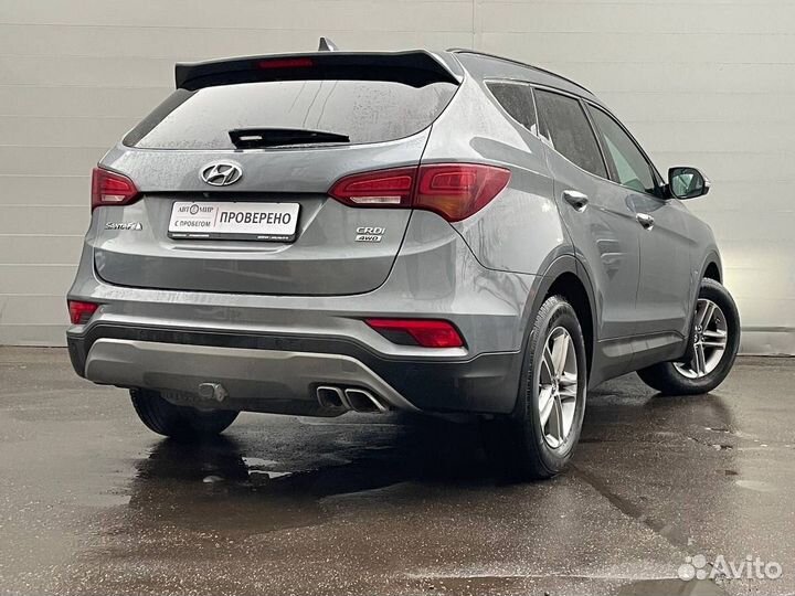 Hyundai Santa Fe 2.2 AT, 2018, 92 803 км