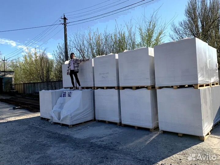 Газоблок 500х250х600