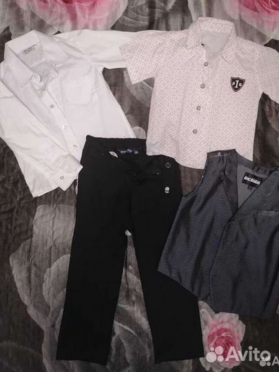 Белая рубашка, брюки на мальчика