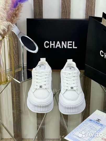 Женские кеды Chanel сеточные premium