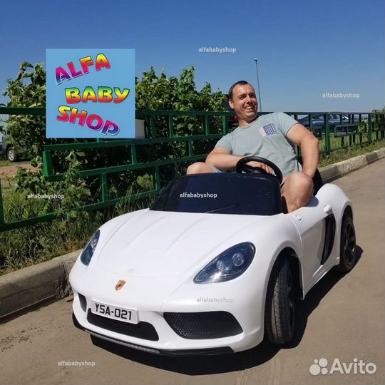 Подростковый электромобиль Porsche Cayman 180W