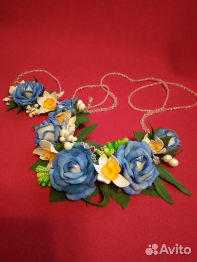 Колье и браслет (ручная работа)