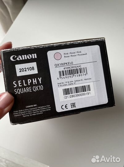 Фотопринтер Canon Selphy Square QX 10