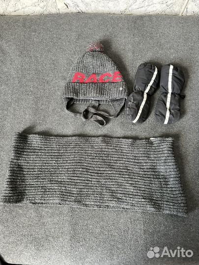Снуд,шапка и краги зимние