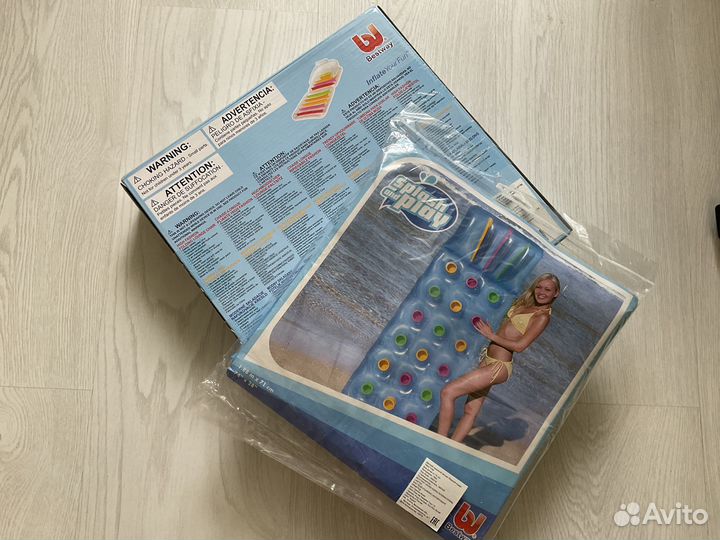 Новый надувной шезлонг и матрас bestway