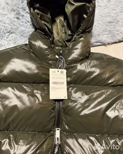 Пуховик Zara Moncler хаки