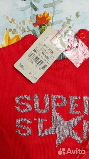 Свитер и блузка для девочки 68 см Испания, Италия