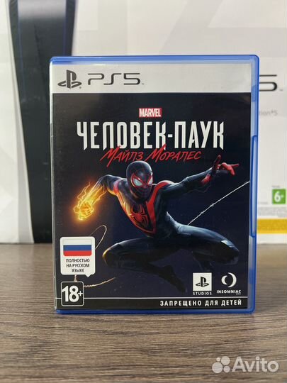 Человек Паук Майлз Моралес ps5 б/у