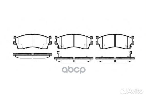 Колодки торм.диск. Rio 02-05 241532 Road house