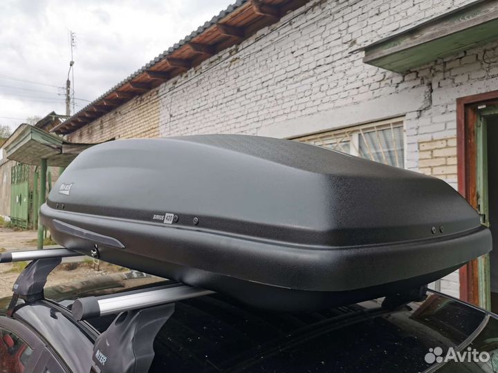Автобокс Way-box sirius 420 литров чёрный матовый