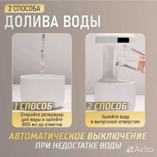 Антигравитационный увлажнитель аромадиффузор возду