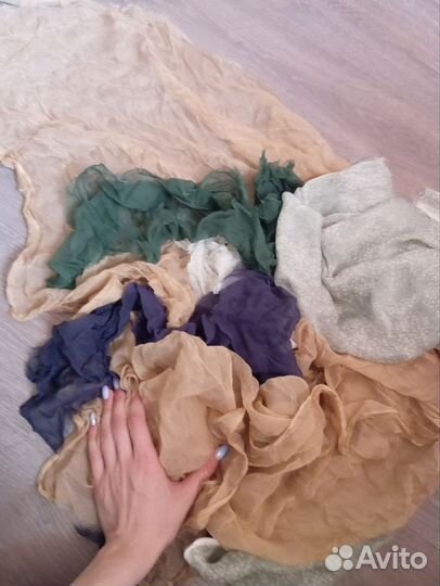 Набор тканей натуральный шёлк