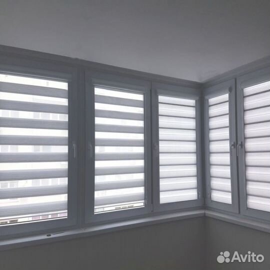 Рулонные шторы день ночь зебра N748G-A17965