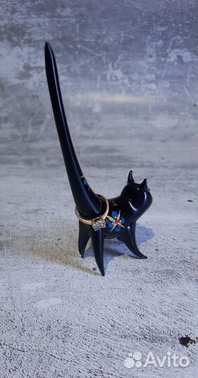 Котик стекло статуэтка