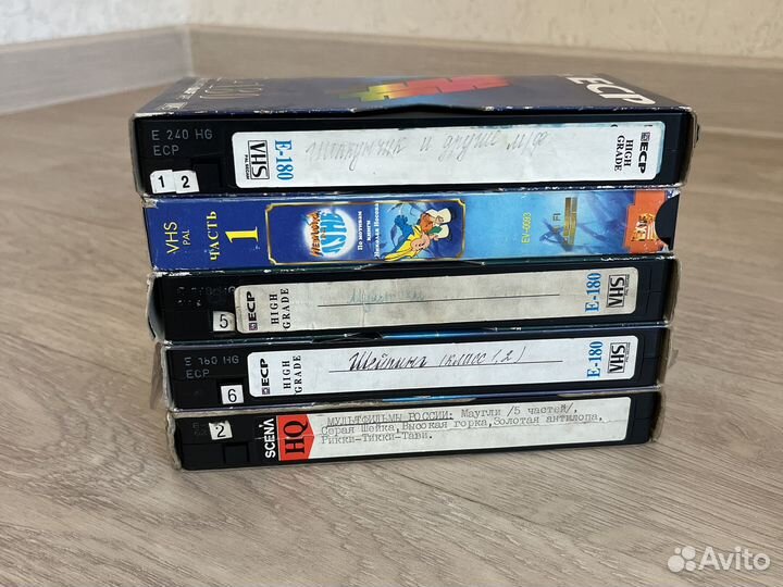 Кассеты для видеомагнитофона vhs