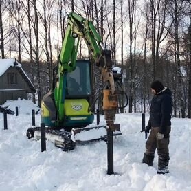 Винтовые сваи с установкой под ключ