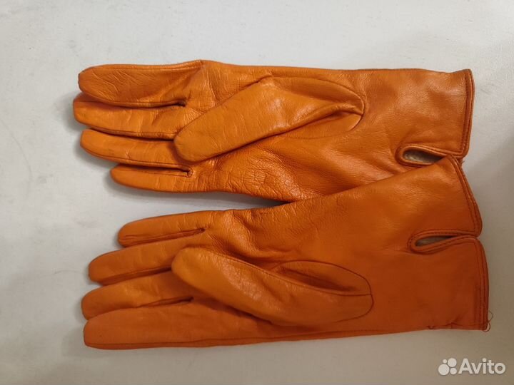 Перчатки женские кожаные новые