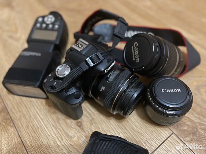 Фотоаппарат Canon 500d, объектив 28mm,50mm,18-55mm