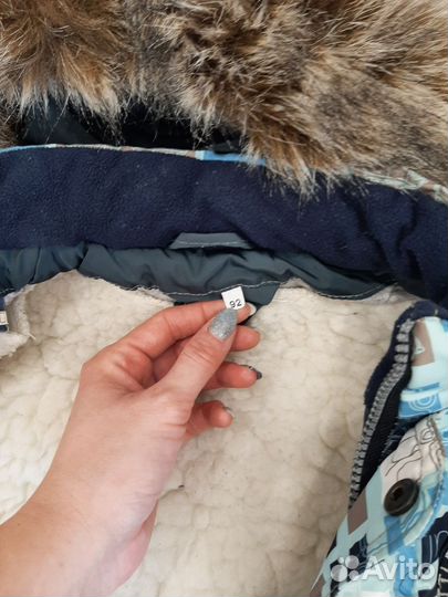 Зимняя куртка и полукомбинезон 92