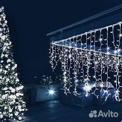 Гирлянда уличная бахрома