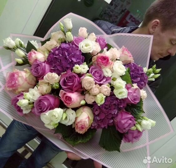 Цветы розы букет