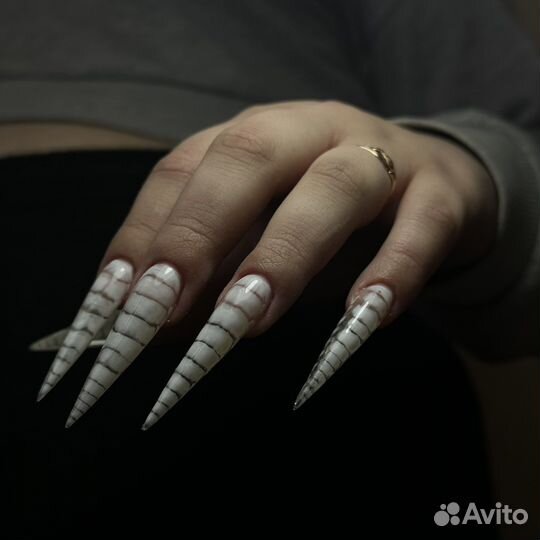 Маникюр наращивание