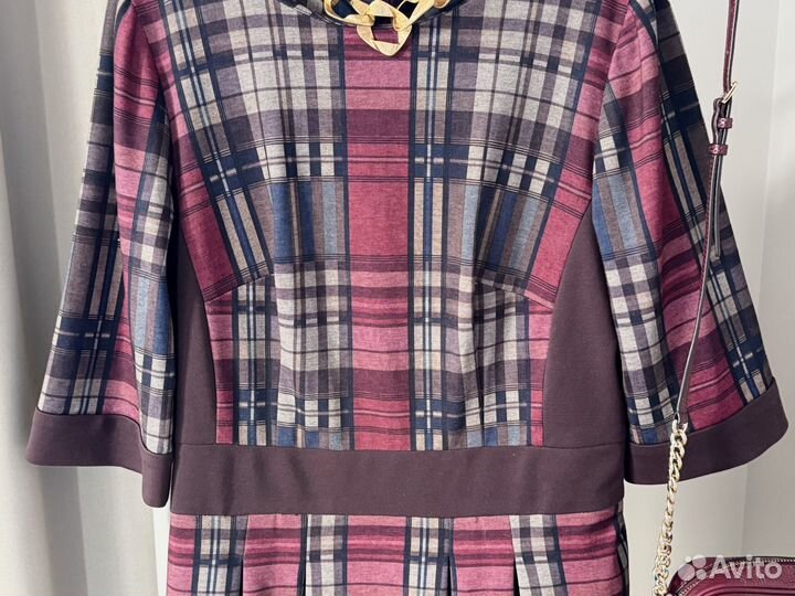 Платье в клетку 50 52