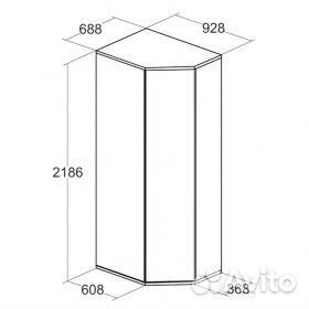 Детский угловой шкаф