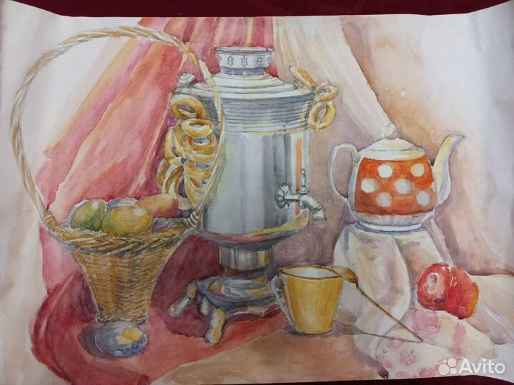 Картина натюрморт акварель