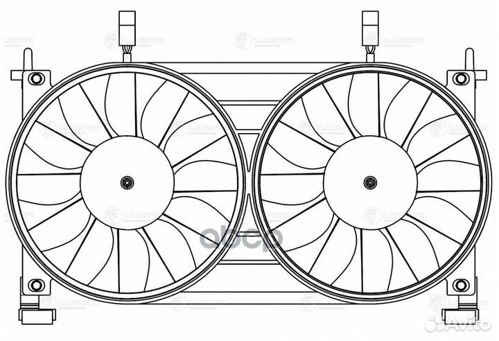 Э/вентилятор охл. LFK 01225 luzar